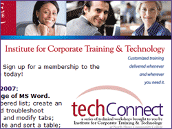 Institute for Corporate Training & Technology TechConnect Series 