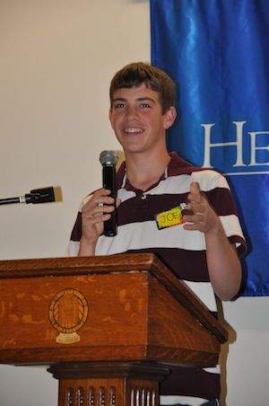 Joe Step speaks at teen volunteer appreciation event